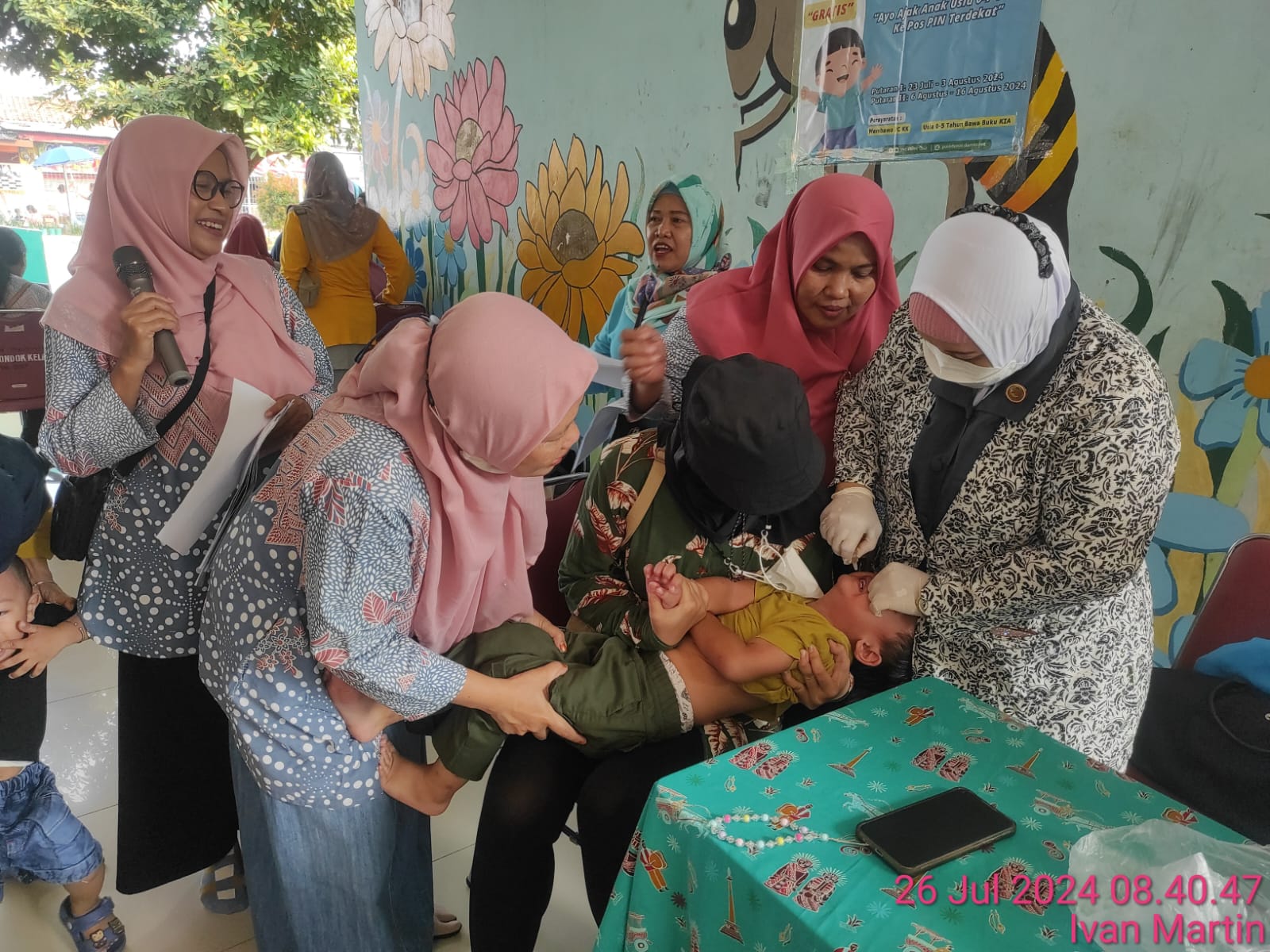 Pin Polio di RPTRA Pondok Kelapa